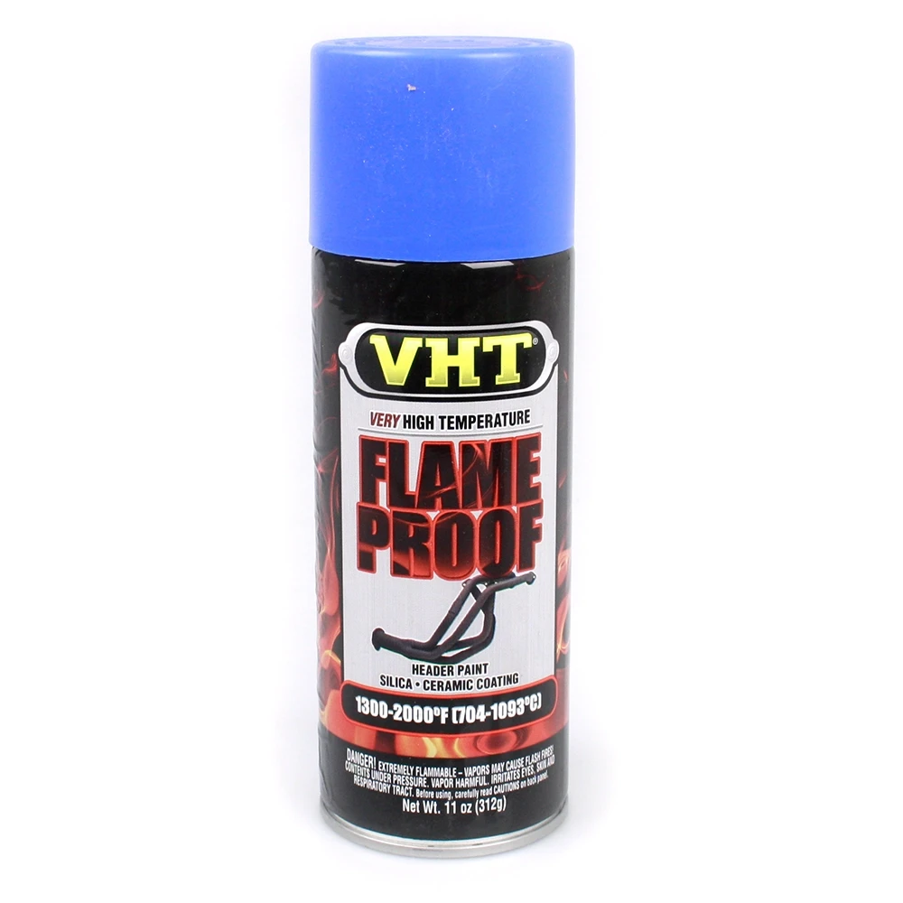 Farbspray VHT FLAMEPROOF für Auspuff in BLAU MATT 704°-1093°C (400ml)