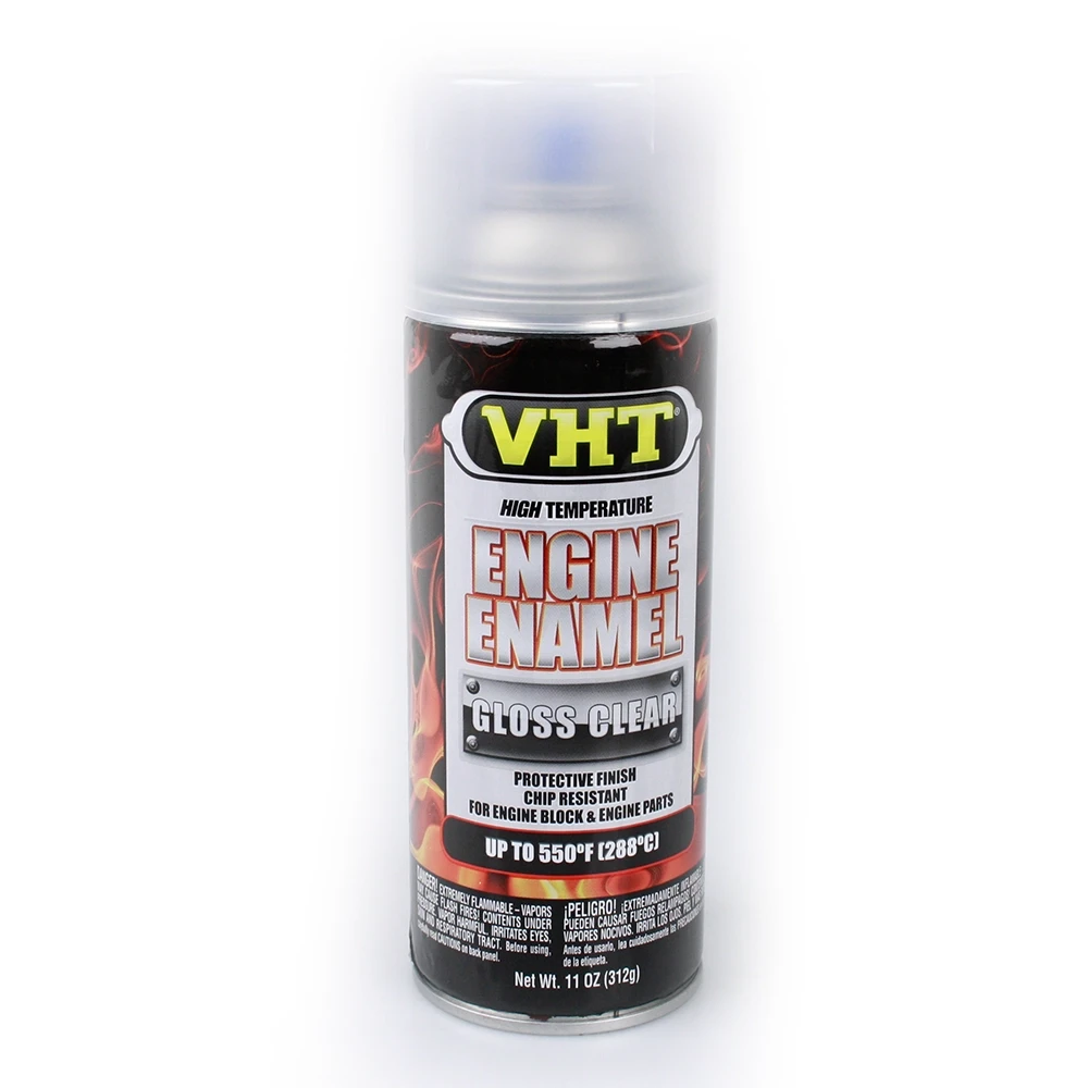 Klarlackspray VHT ENGINE ENAMEL für Motor/Getriebe in TRANSPARENT SEIDENG