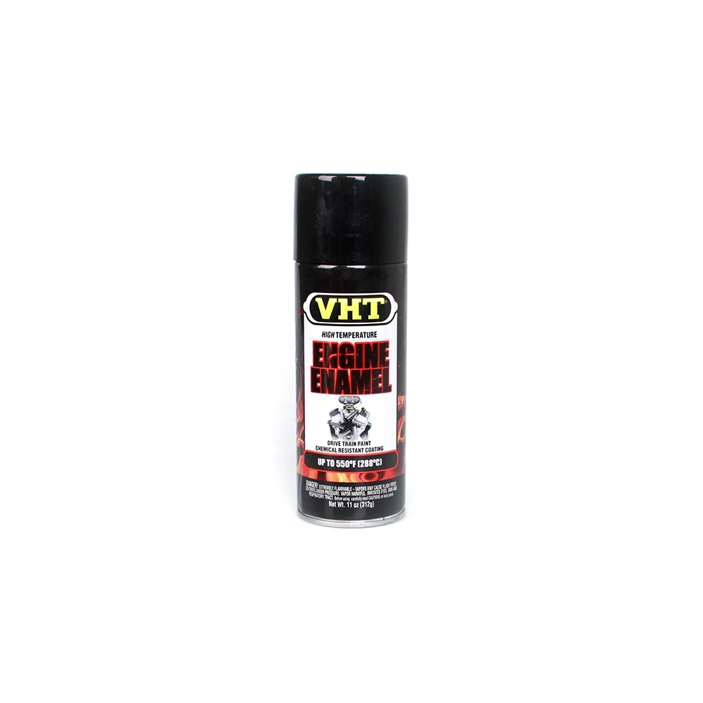 Farbspray VHT ENGINE ENAMEL für Motor/Getriebe in SCHWARZ GLANZ bis 287°C