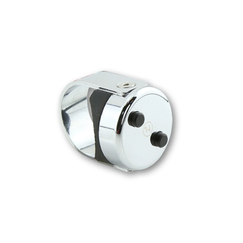 Taster HIGHSIDER CLASSIC CNC aus ALU in CHROM für Ø 22mm Lenker
