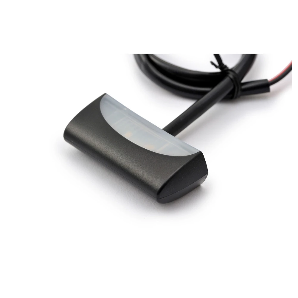 Kennzeichenbeleuchtung DAYTONA LED aus ABS in SCHWARZ (14x49x20mm) (E-Hom.)