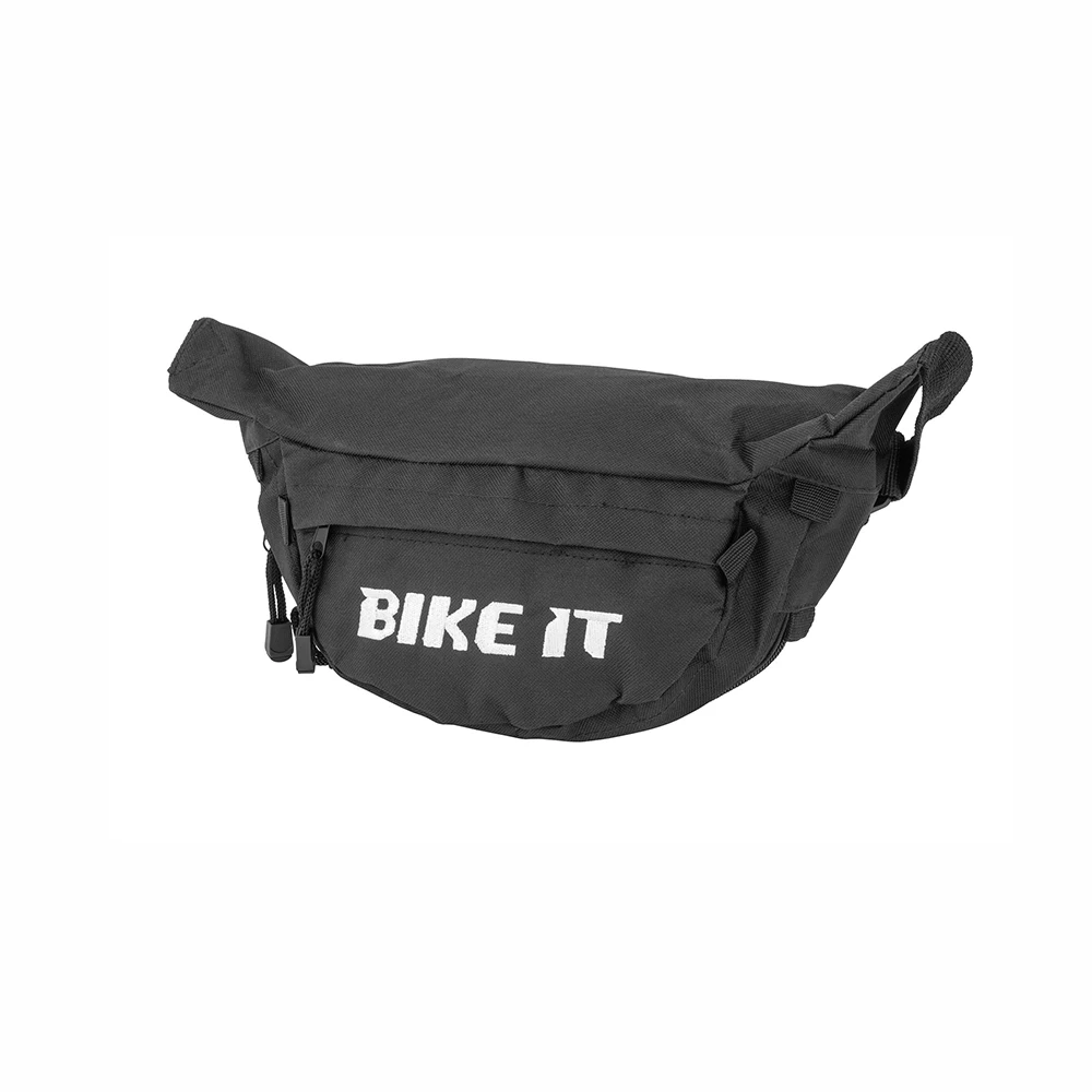 Bauchtasche BIKE IT BUMBAG BLACK NYLON 1l (1x Hauptfach 30x11x11cm 1x klei