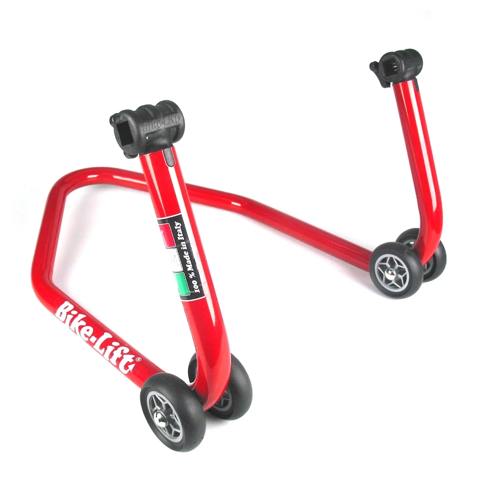 Motorradständer (RS-17) BIKE-LIFT HINTEN aus Stahl in ROT (ohne Adapter)