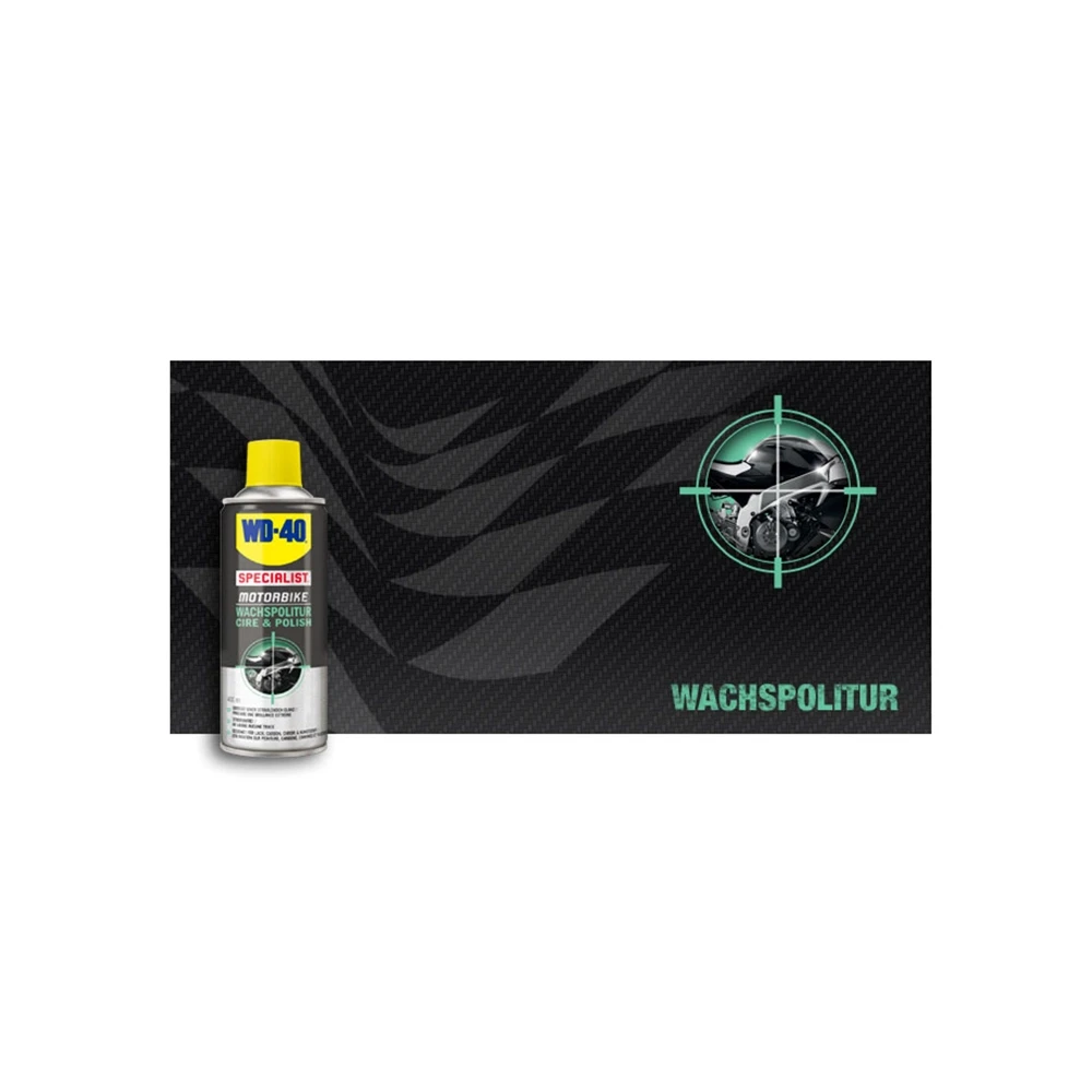 Spray WD-40 SPECIALIST MOTORBIKE - Wachspolitur (400ml) CLASSIC