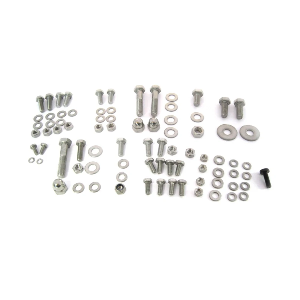 Schrauben- Set PUCH komplettes Set für Rahmen.. aus Edelstahl zu Maxi N