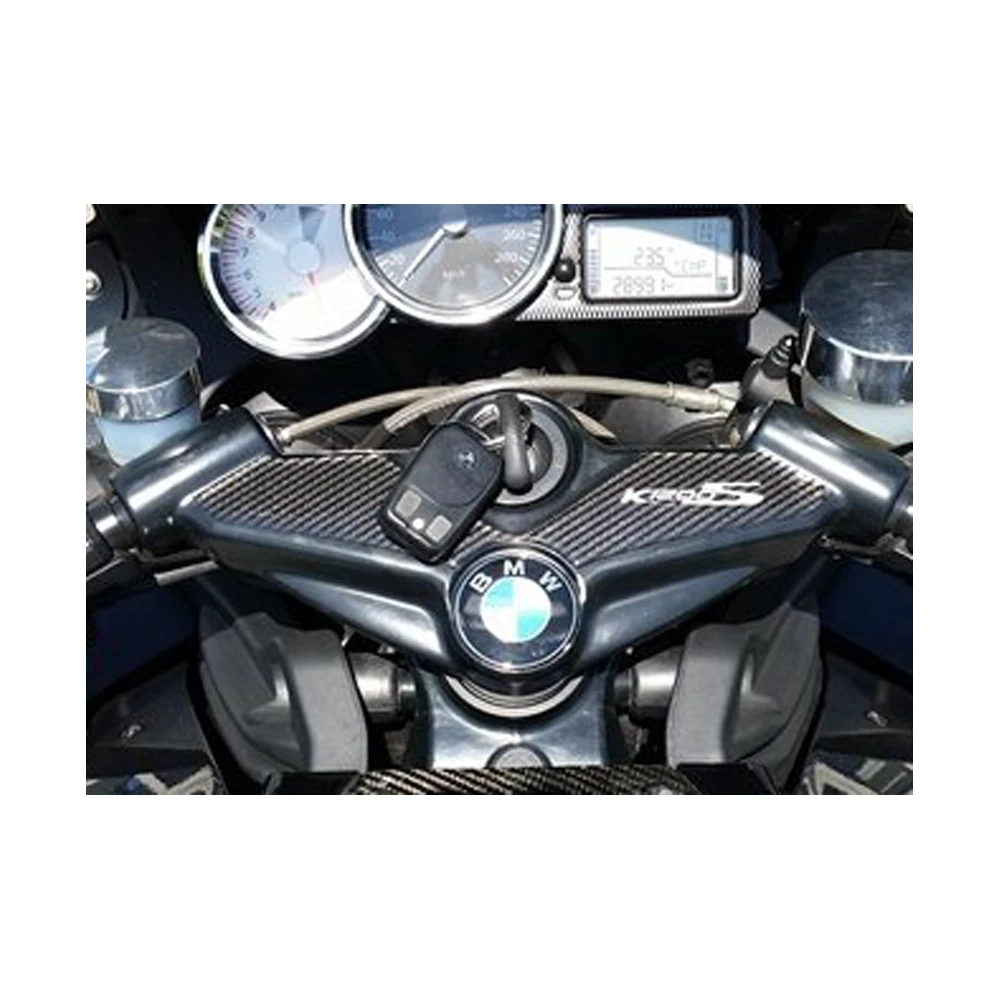 Gabelbrücken- Protektor PRINT in carbon-look zu BMW