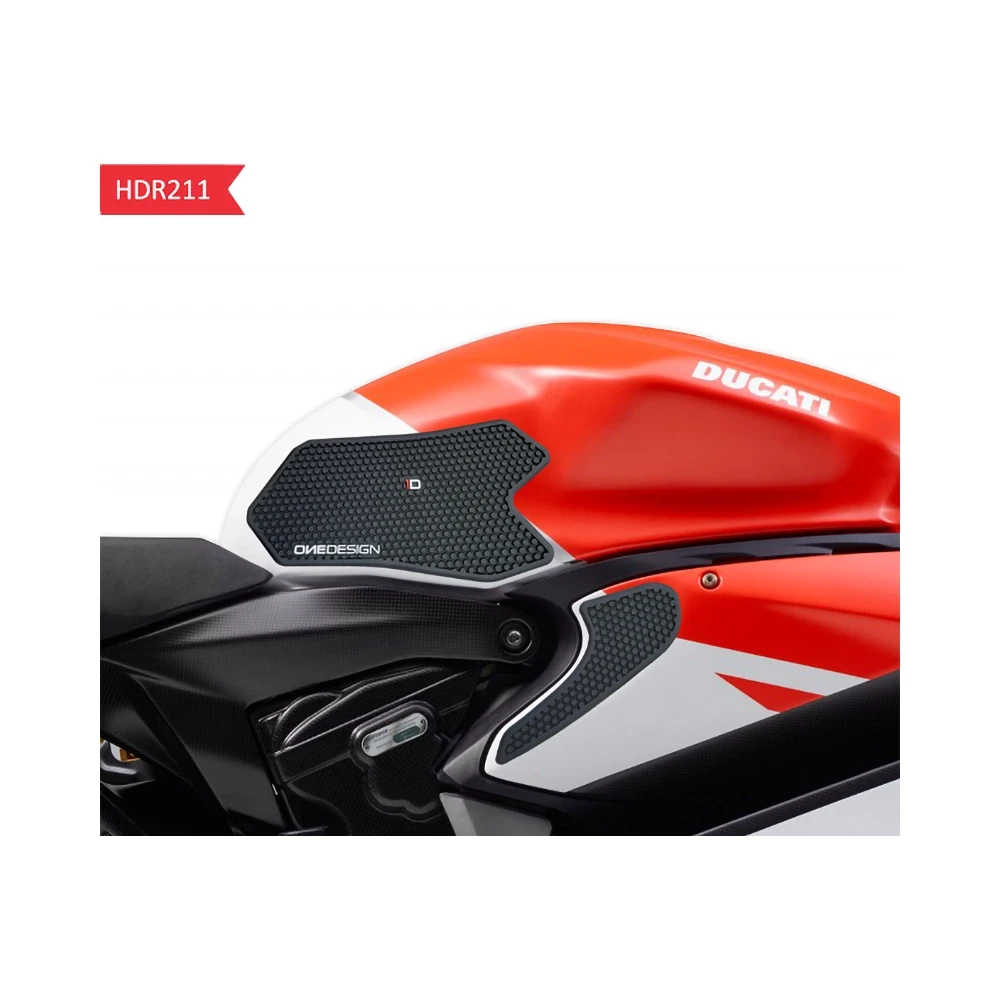 Side- Pad PRINT (Paar) ONEdesign HDR211 in schwarz zu Ducati