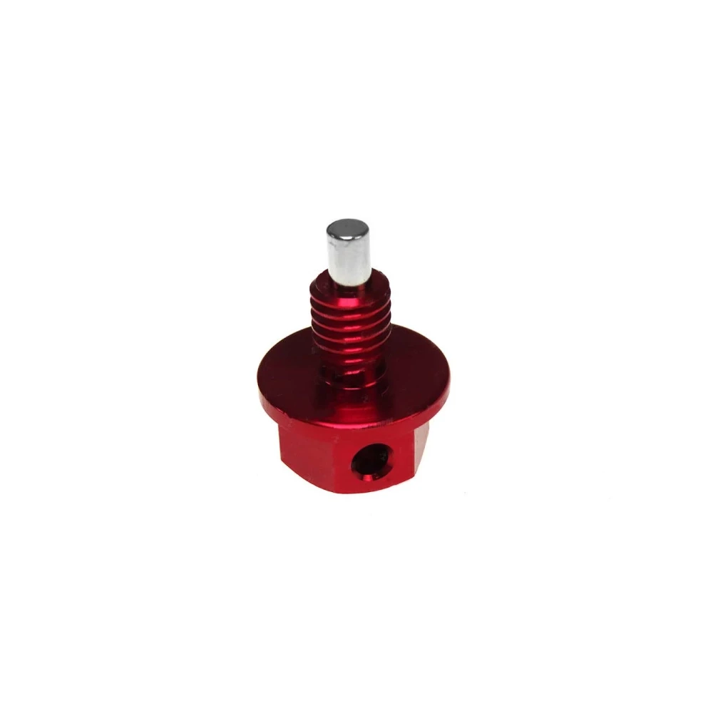 Oelablassschraube (M8/1.25x27mm) mit Magnet in rot zu Puch E50- Motor