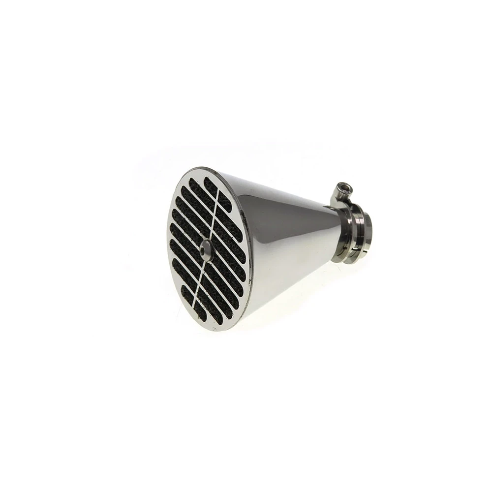 Luftfilter MLM - MAGNUM STYLE in Edelstahl poliert zu Bing SRE- Vergaser