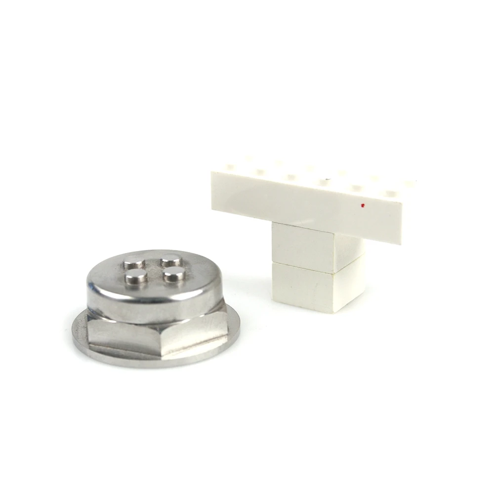 Abschlussmutter MOPED KINGS LEGO (M26/1 x H 14mm), Edelstahl für Gabelschaf