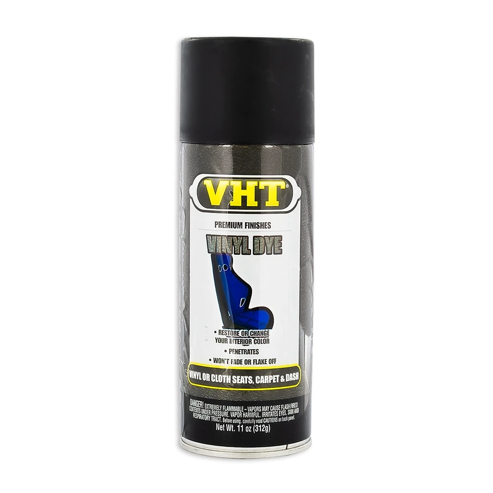 Farbspray VHT VINYL DYE™ für Teppich/Sitze/Armatur in SCHWARZ MATT (400ml)