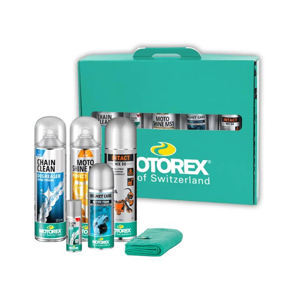 Motorradpflegeset Motorex RIDE N' SHINE SET All-in-one (ohne grüne Verpackung)