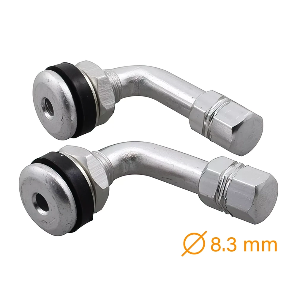 Ventile 90° 8.3mm alu (2 Stück) für Tubelessfelge