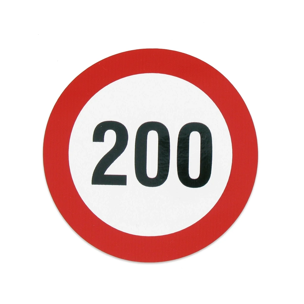 Geschwindigkeits - Kleber 200 km/h zu 342220