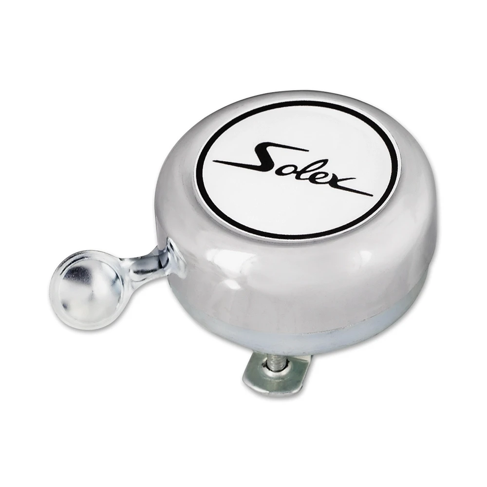 Glocke Solex chrom/weiss (1 Stück)
