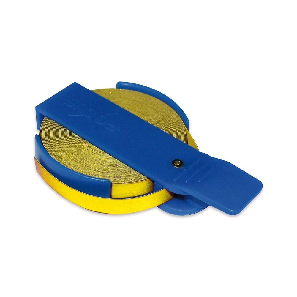 Felgenband 6mm/6m mit Lehre gelb metallic