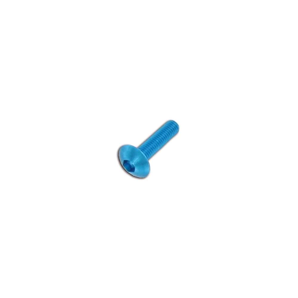 Flachkopfschraube M5x30mm blau (6 Stück)