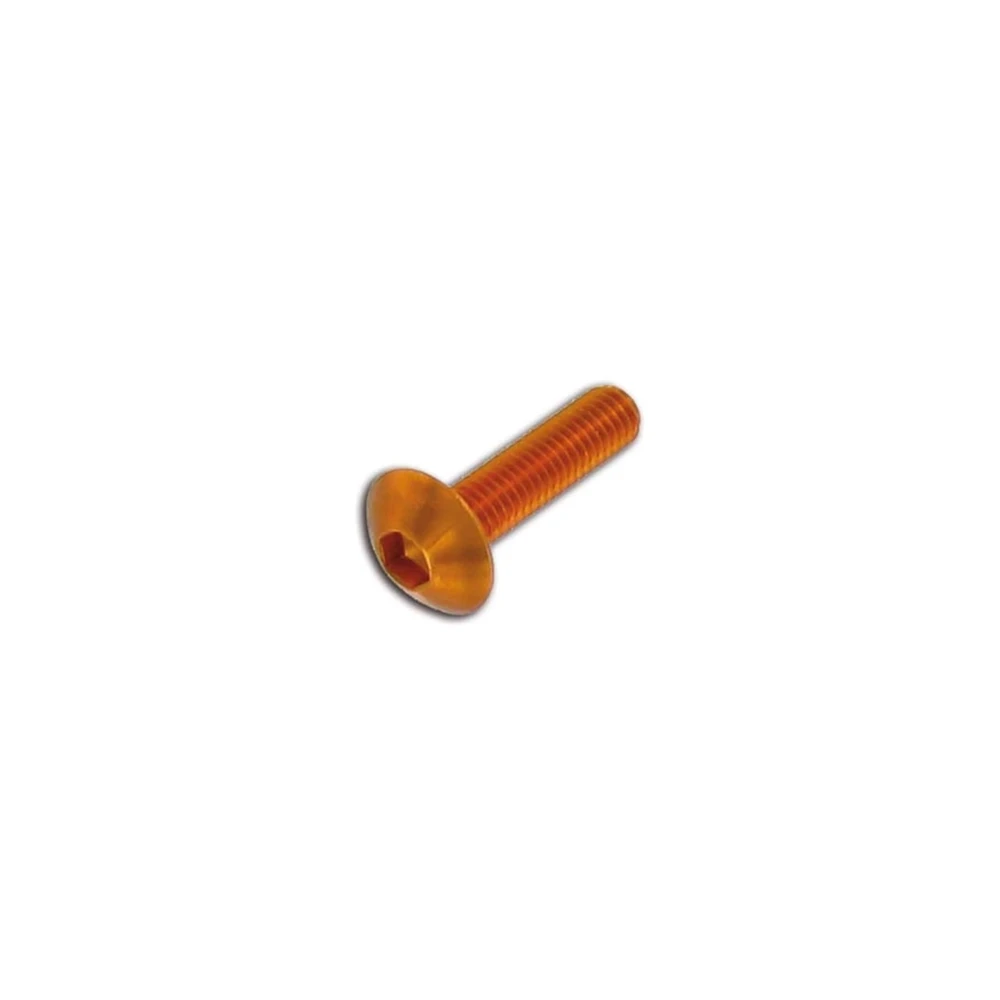 Flachkopfschraube M6x15mm orange (6 Stück)