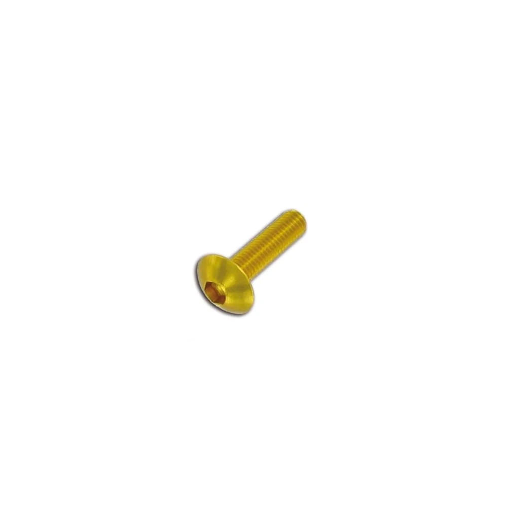 Flachkopfschraube M6x30mm gold (6 Stück)