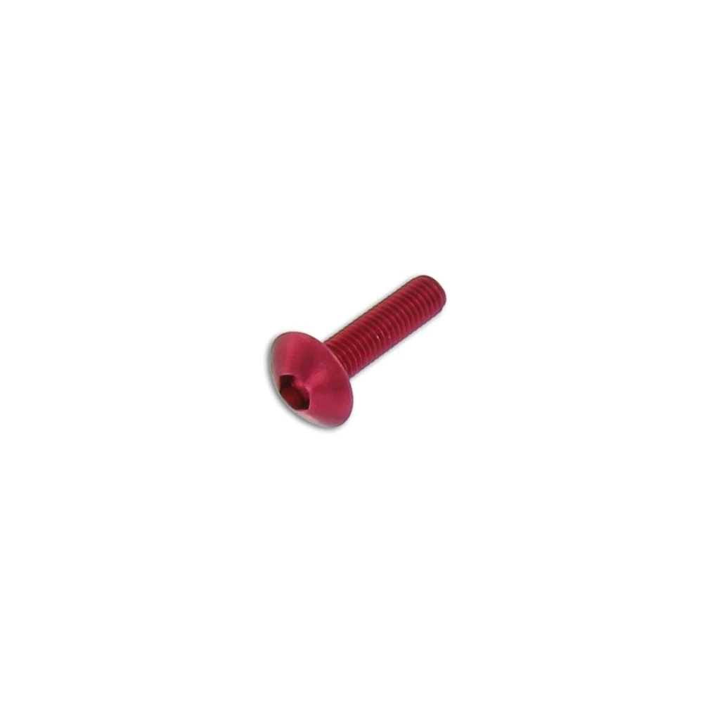 Flachkopfschraube M6x30mm rot (6 Stück)
