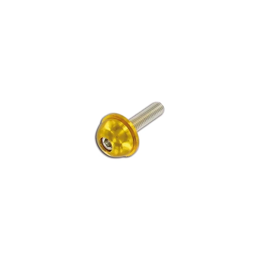 Rundkopfschraube M6x20 Inbus gold (12 Stück)