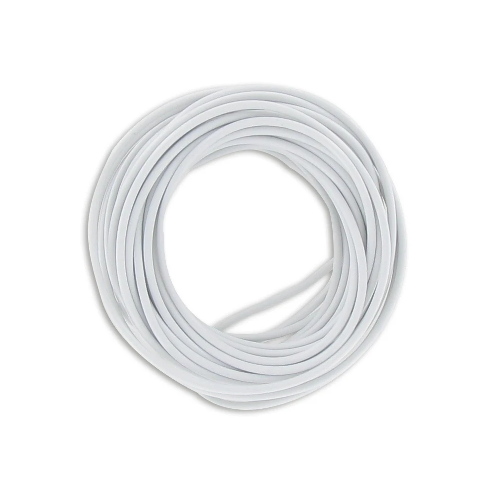 Stromkabel 1-adrig, 5 Meter weiss (0.5 mm)