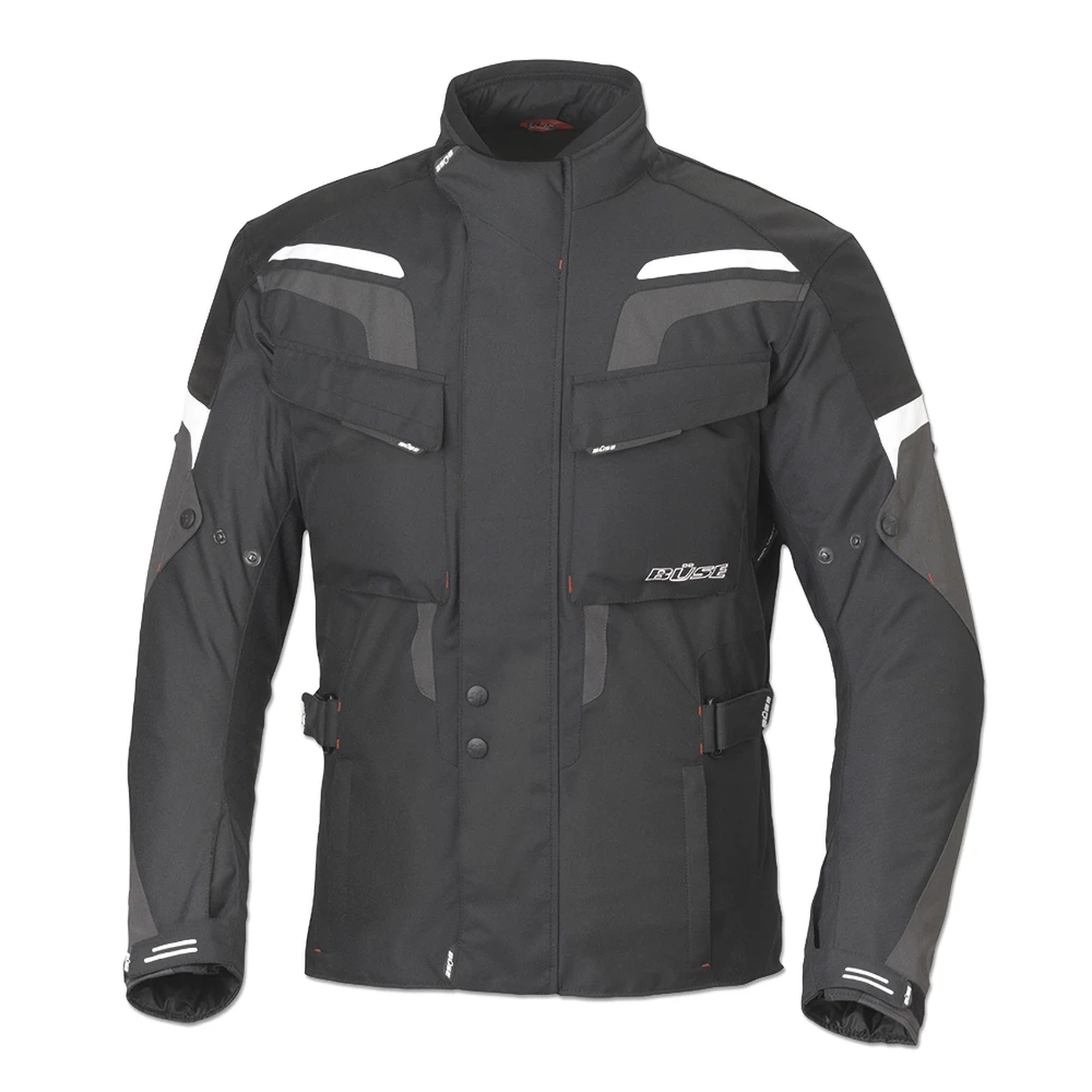 Jacke Motorrad Büse Lago Pro schwarz/weiss (Grösse M)