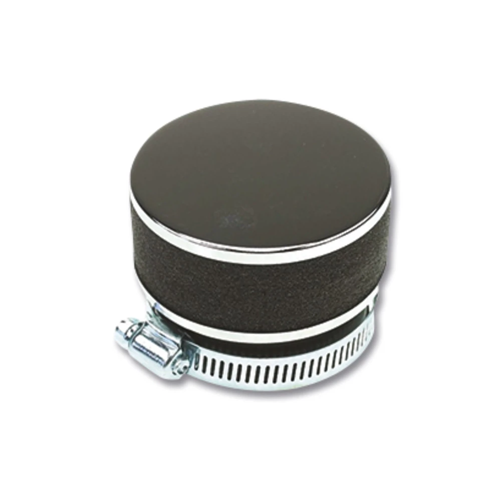 Luftfilter zylindrisch Schaumstoff chrom Anschluss 46mm