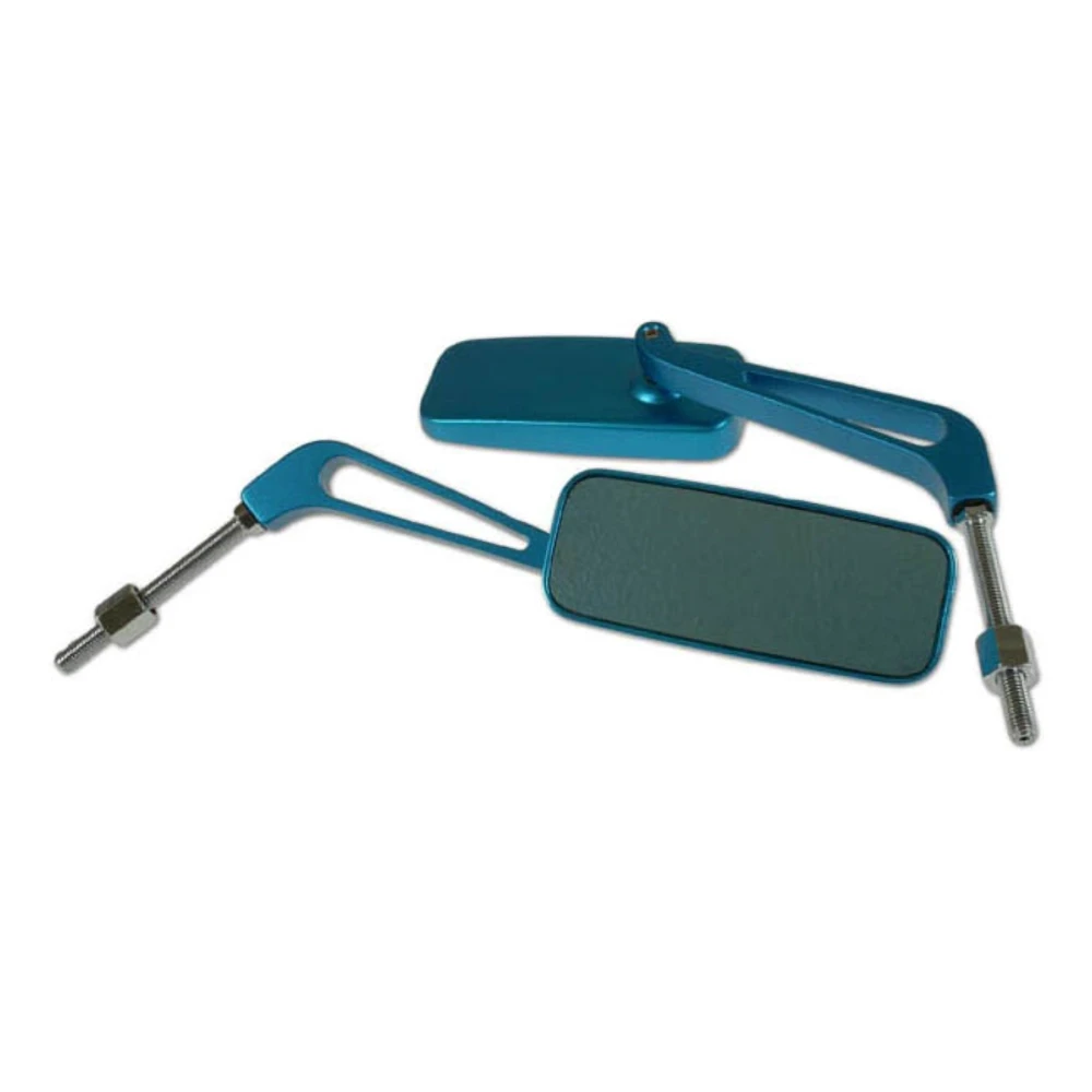 Rückspiegel rechts str8 CNC Alu blau NETTOPREIS