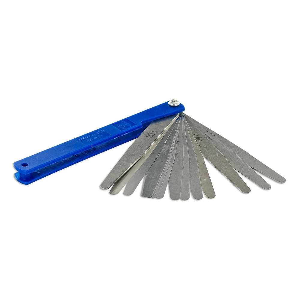 Blattlehre 0.02-1.00mm für Ventilspielkontrolle (17-teilig)
