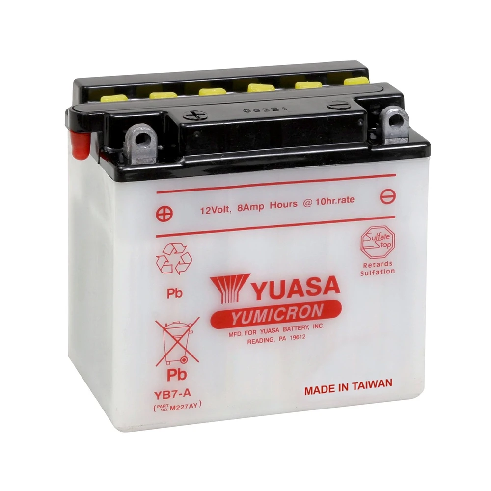 Batterie YB7-A Yuasa offen ohne Säure