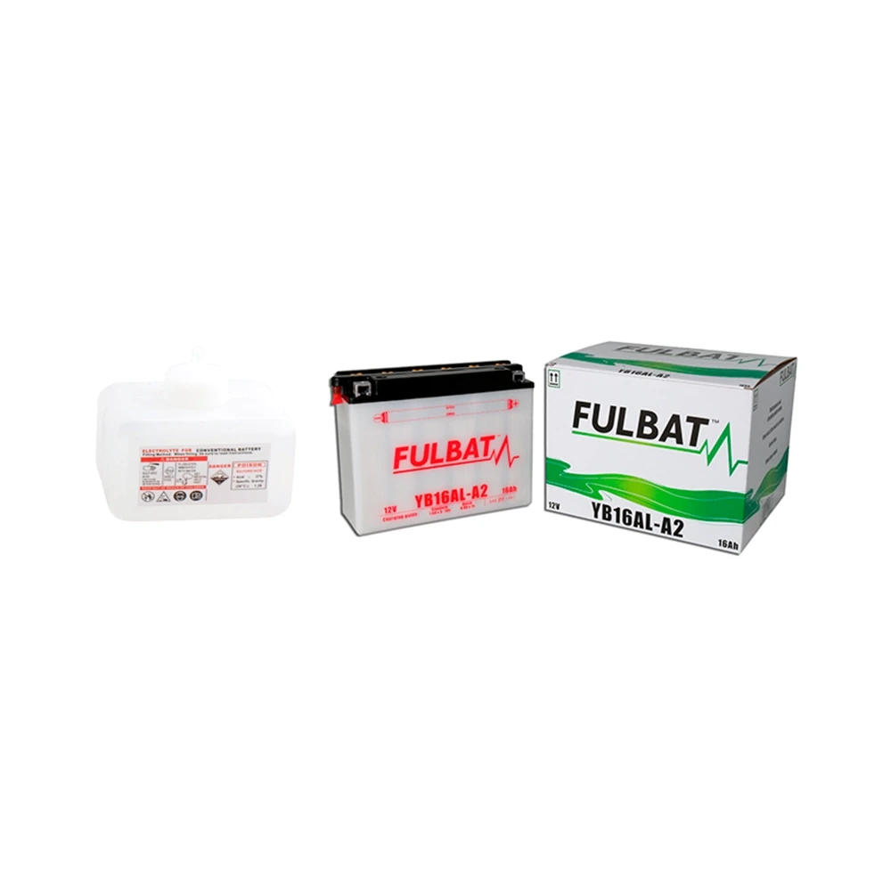 Batterie YB16AL-A2 FULBAT offen mit Säurepaket FB16AL-A2