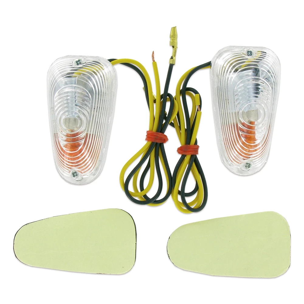 Blinkerset Aero zum kleben weiss/orange