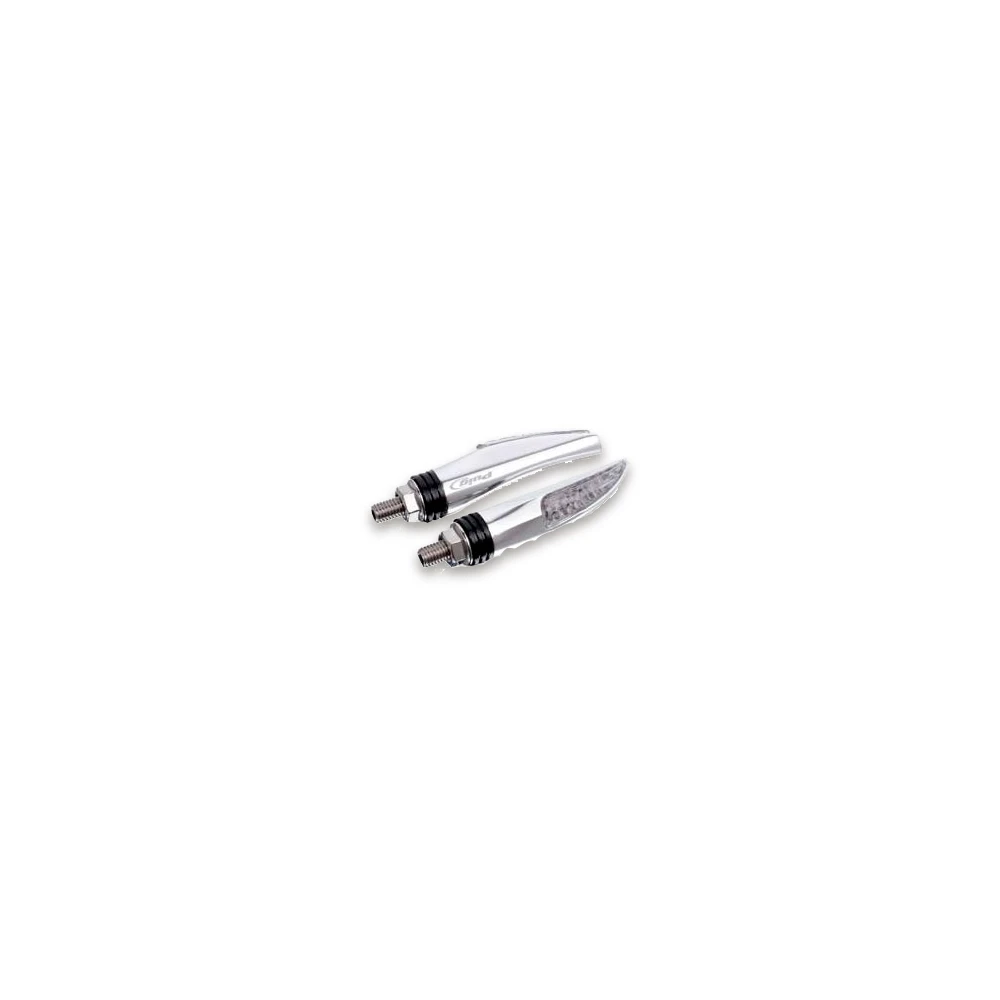Blinker Nail, Alu silber/transparent LED CE