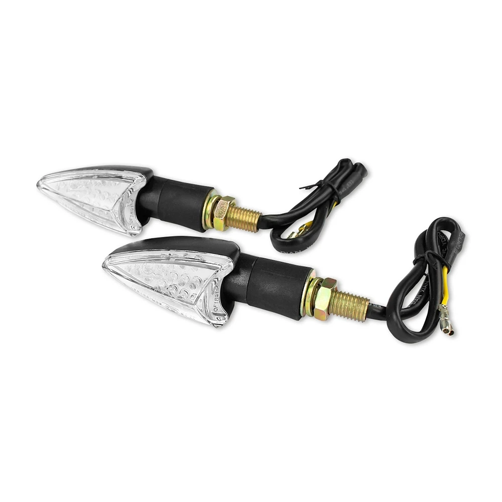 Blinker TNT Arrow Pfeil schwarz/transparent LED CE (Paar)