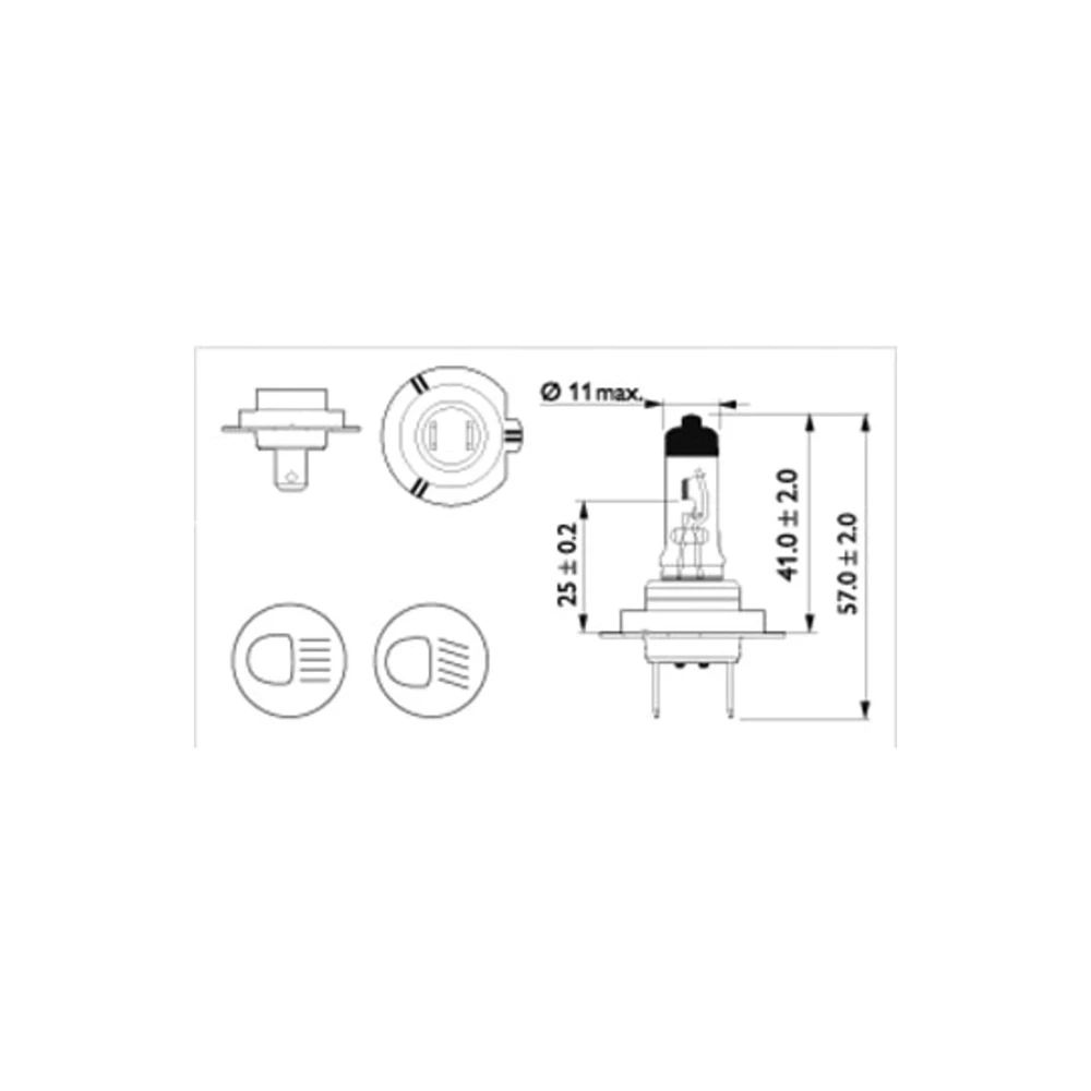 Glühlampe H7 12V 55W Philips Xtremvision (+100% mehr Licht)