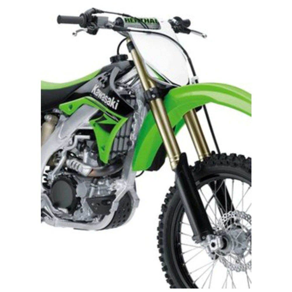 Kühlerverkleidung oben schwarz/unten grün Kawasaki KX450F 06-08