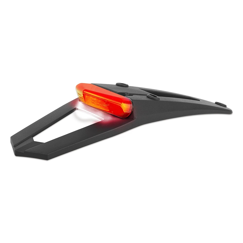 Nummernhalter mit Rück-/Bremslicht u. Nr. Beleuchtung 12V LED CE