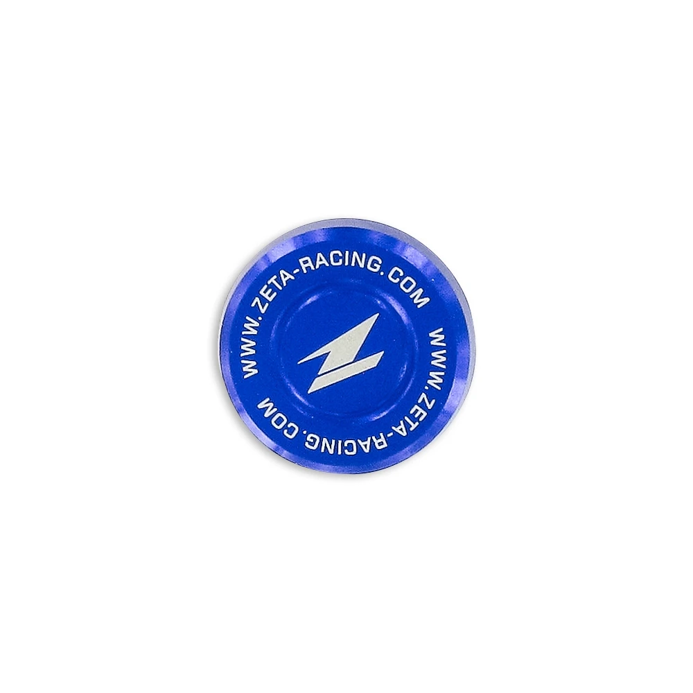 Abschlussdeckel zu Lenkkopfmutter ZETA Alu blau