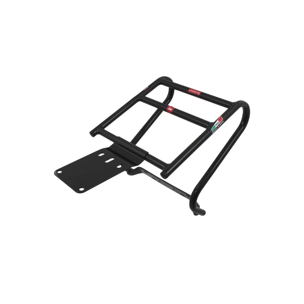 Gepäckträger FACO Piaggio Vespa PX 125 hinten, Auflage 25x24cm, schwarz