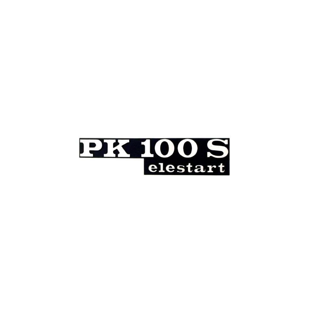 Emblem PK 100 S elestart 135x32mm Piaggio Vespa, zum Stecken