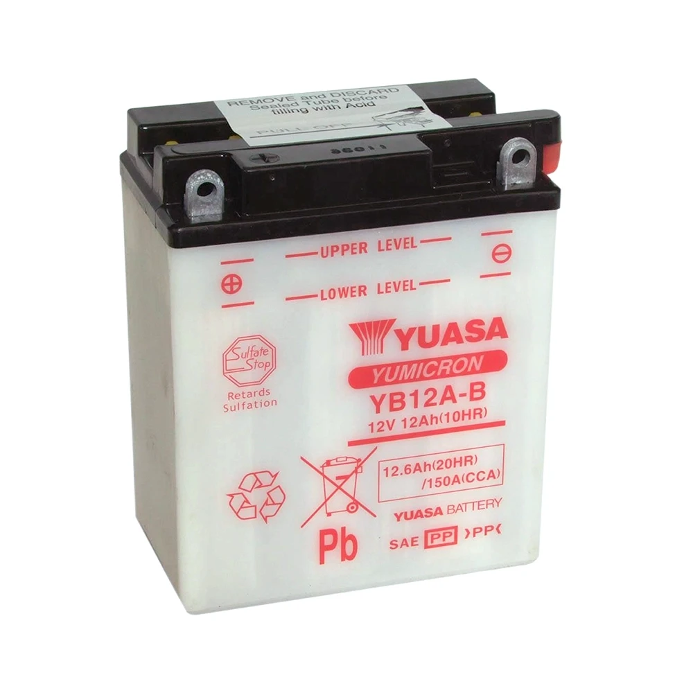 Batterie YB12A-B Yuasa offen ohne Säure