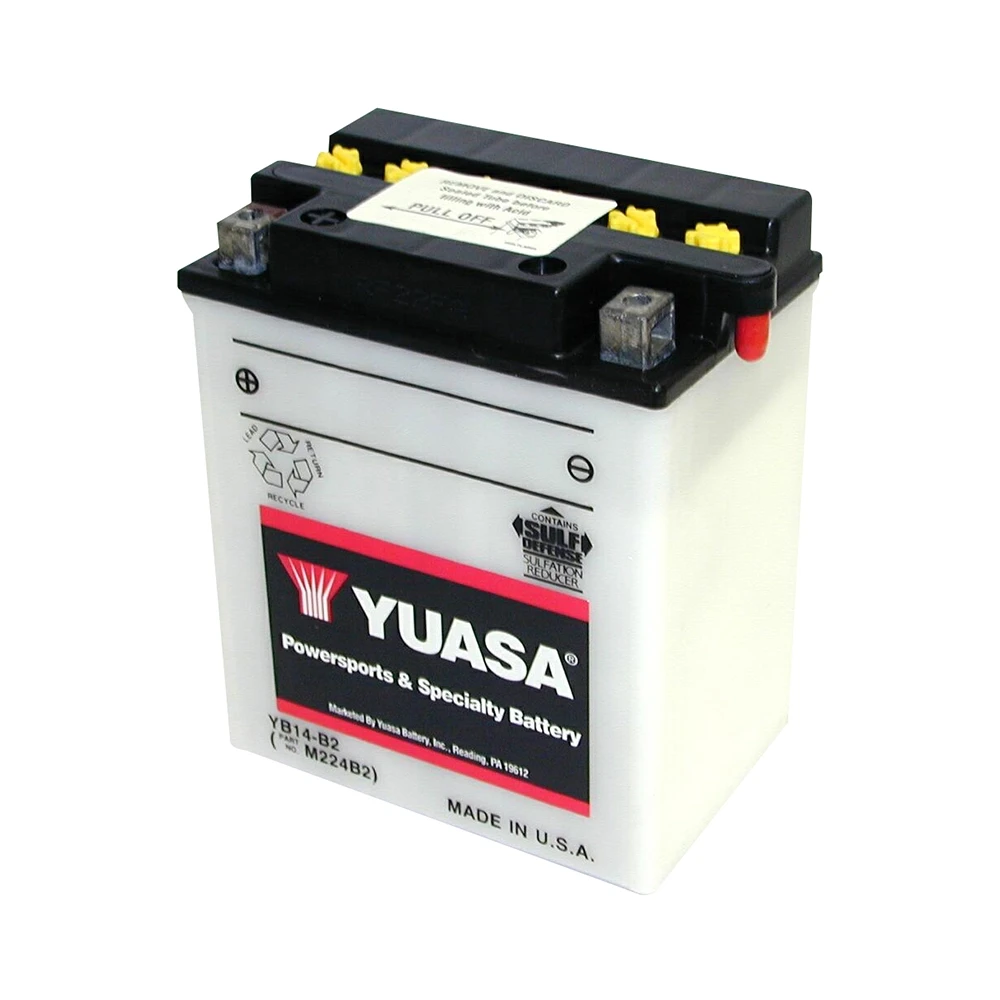 Batterie YB14-B2 Yuasa offen ohne Säure