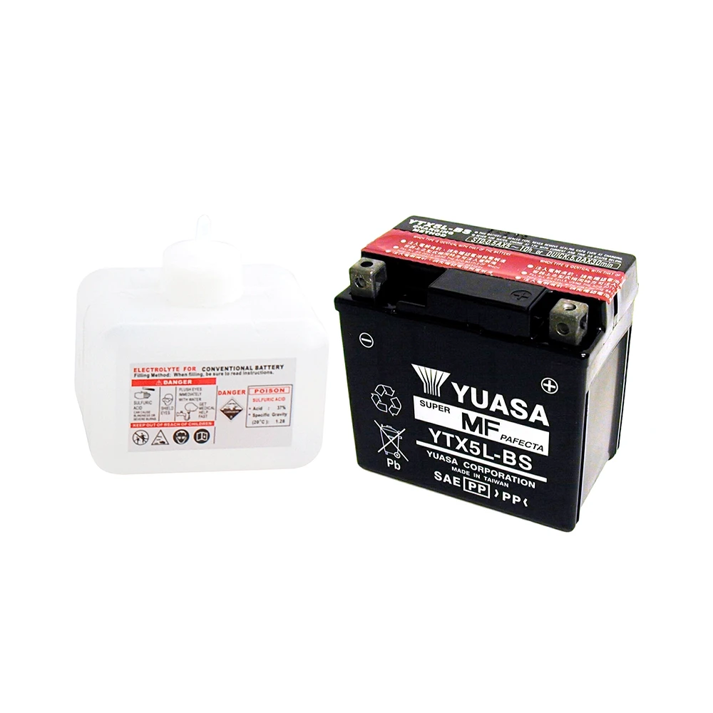 Batterie YTX5L-BS Yuasa offen mit Säurepaket
