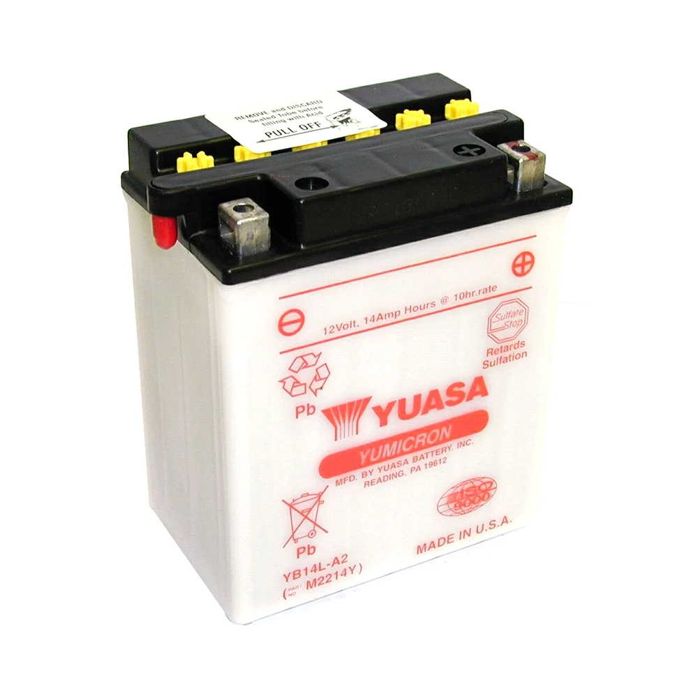 Batterie YB14L-A2 Yuasa offen ohne Säure