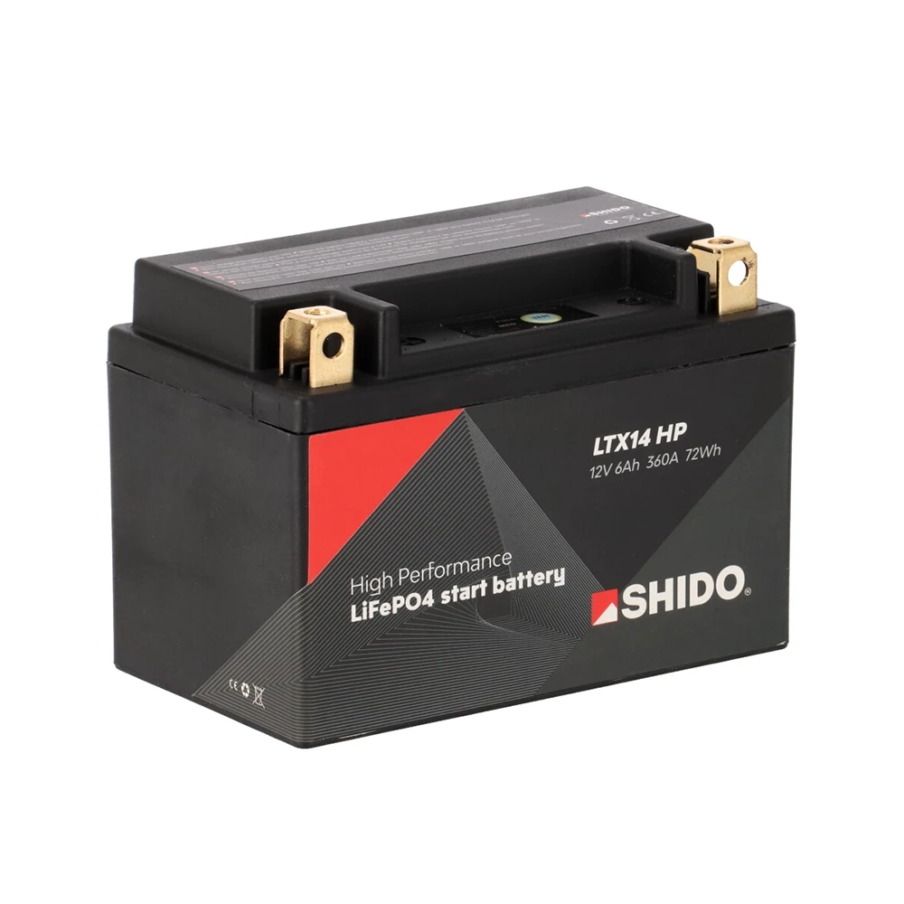 Batterie YTX14-BS HIGH-POWER SHIDO Lithium Ion LTX14 HP