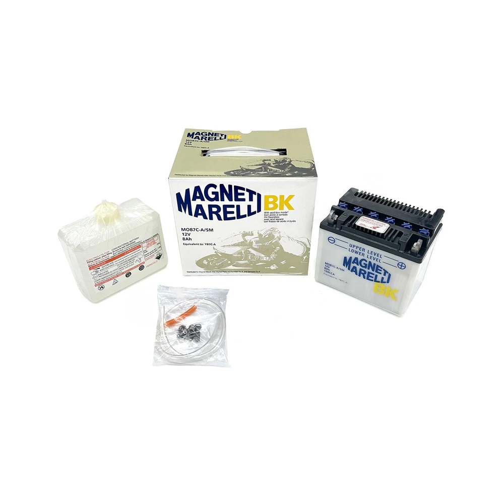 Batterie YB7C-A MAGNETI MARELLI offen mit Säurepaket MOB7C-A-SM