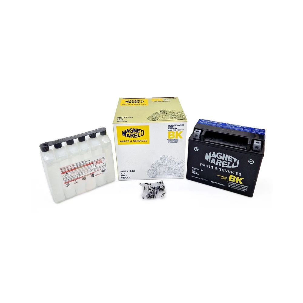 Batterie YTX12-BS MAGNETI MARELLI mit Säurepaket MOTX12-BS