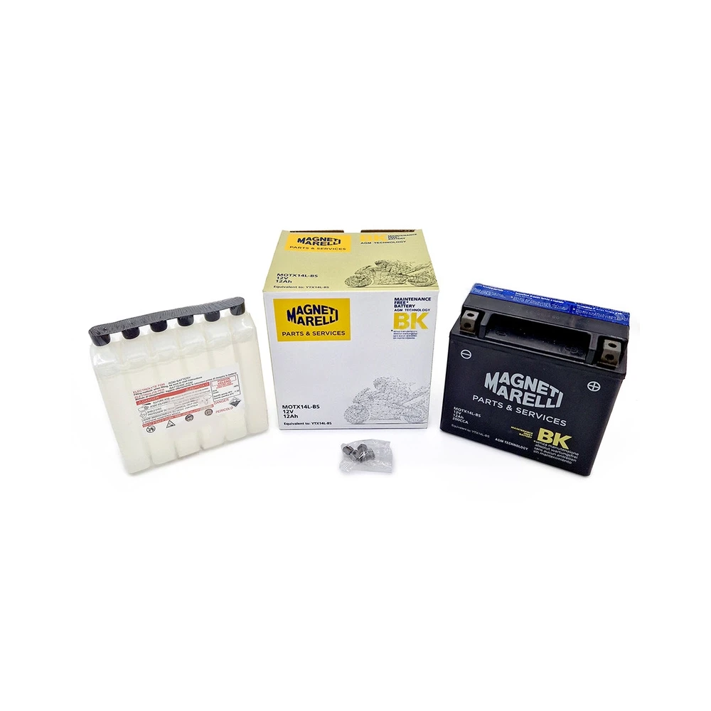 Batterie YTX14L-BS MAGNETI MARELLI mit Säurepaket MOTX14L-BS