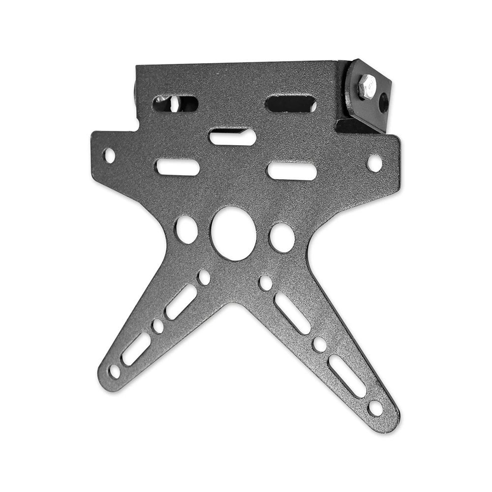 Kennzeichenhalter Alu, verstellbar, schwarz, universal